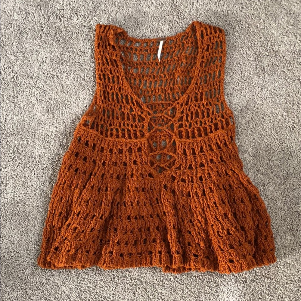 Free people crocheted tank top